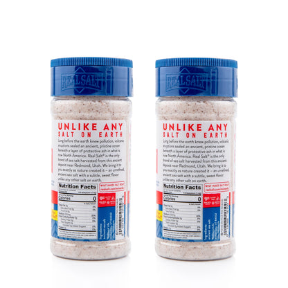 Redmond Real Sea Salt - Natural Unrefined Gluten Free Fine, 10 Ounce Shaker (2 Pack)-UPStoxs