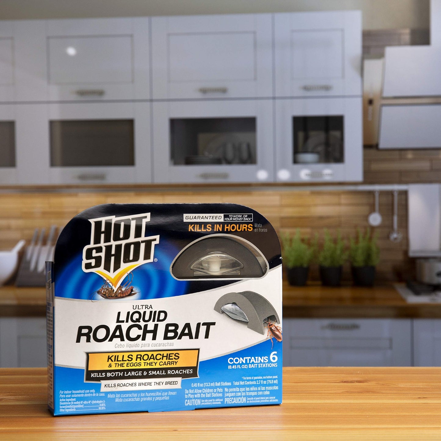 Hot Shot Liquid Roach Bait, Roach Killer, 1 Pack, 6-Count-UPStoxs