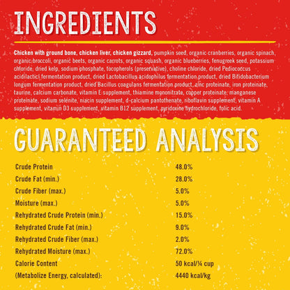 Stella & Chewy's Freeze Dried Raw Chewy’s Chicken Meal Mixers – Dog Food Topper for Small & Large Breeds – Grain Free, Protein Rich Recipe – 3.5 oz Bag-UPStoxs