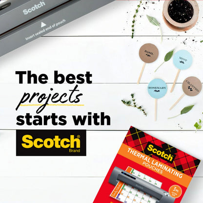 Scotch Brand PRO Thermal Laminator, Never Jam Technology Automatically Prevents Misfed Items,2 Roller System,9 inch (TL906)-UPStoxs