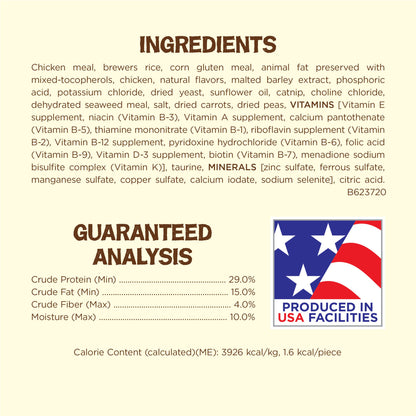 Purina Friskies Made in USA Facilities, Natural Cat Treats, Party Mix Natural Yums Catnip Flavor - 20 oz. Canister-UPStoxs