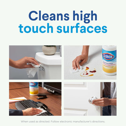 Clorox Disinfecting Wipes Value Pack, Household Essentials, 75 Count, Pack of 3 (Package May Vary)-UPStoxs