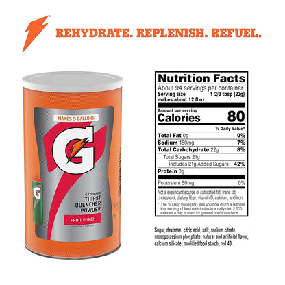 Gatorade Thirst Quencher Powder, Fruit Punch 76.5 oz.