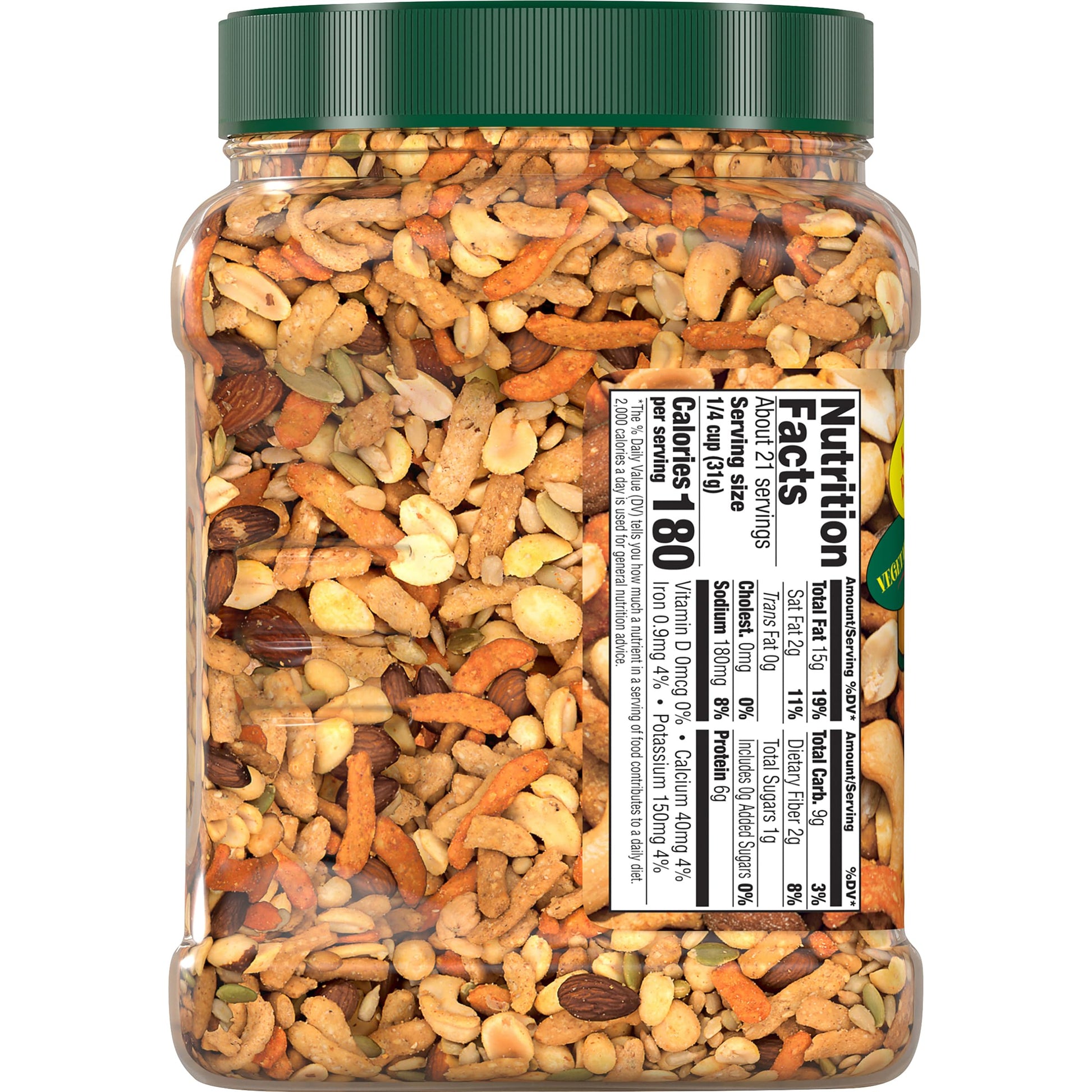 Southern Style Nuts Gourmet Hunter Mix, 23 Ounces, Sesame Sticks, Peanuts, Sunflower Kernels, Almonds, Cashews, and Pepitas-UPStoxs