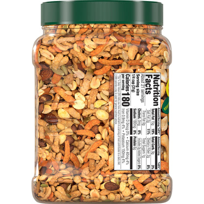 Southern Style Nuts Gourmet Hunter Mix, 23 Ounces, Sesame Sticks, Peanuts, Sunflower Kernels, Almonds, Cashews, and Pepitas-UPStoxs