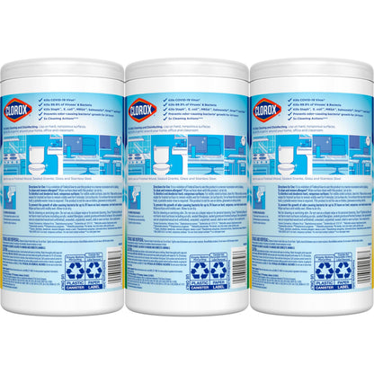 Clorox Disinfecting Wipes Value Pack, Household Essentials, 75 Count, Pack of 3 (Package May Vary)-UPStoxs
