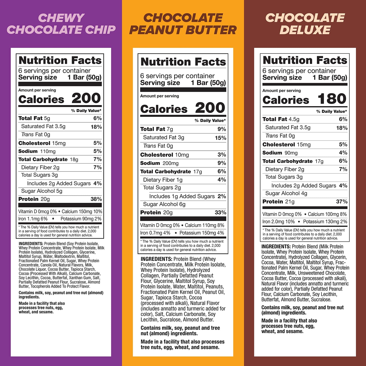 Pure Protein Bars Chocolate Variety Pack (18 ct)-UPStoxs