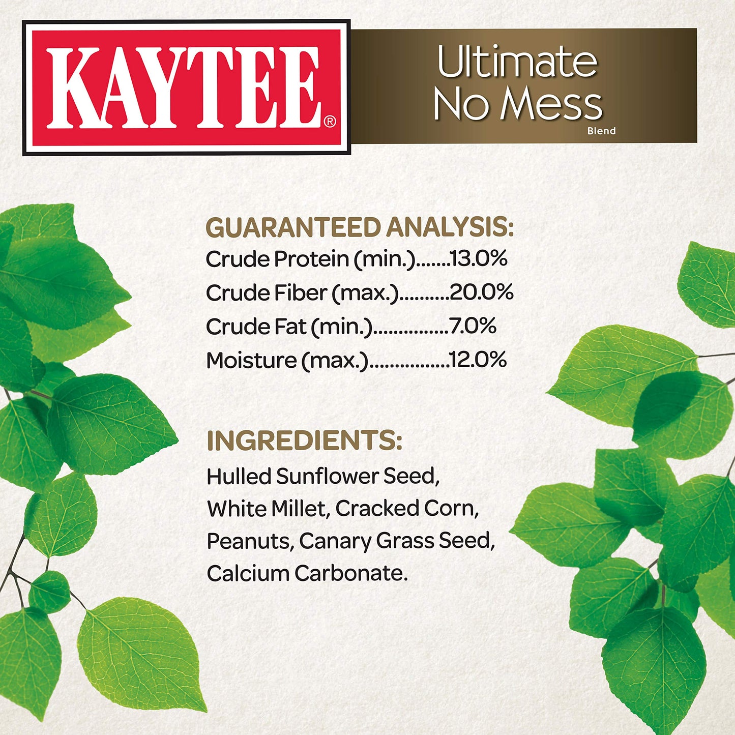 Kaytee Wild Bird Ultimate No Mess Wild Bird Food Seed For Cardinals, Finches, Chickadees, Nuthatches, Woodpeckers, Grosbeaks, Juncos and Other Colorful Songbirds, 9.75 Pound-UPStoxs