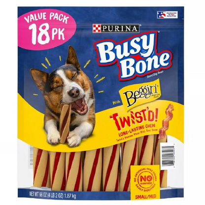 Purina Busy With Beggin' Twist'd Small/Medium Breed Dog Treats, 18 ct.