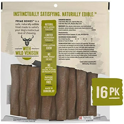 Purina Prime Bones Chew Stick with Wild Venison 16 ct.