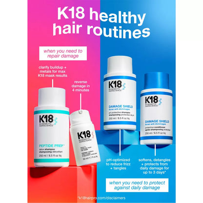K18 Damage Shield pH Protective Shampoo, 8.5 oz.